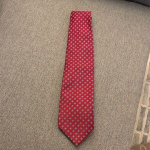 Brooks Brothers Burgundy and Navy Patterned Tie